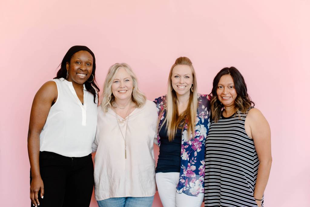 Women gathering together at New Heights Church