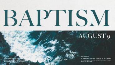 Water Baptism Sunday